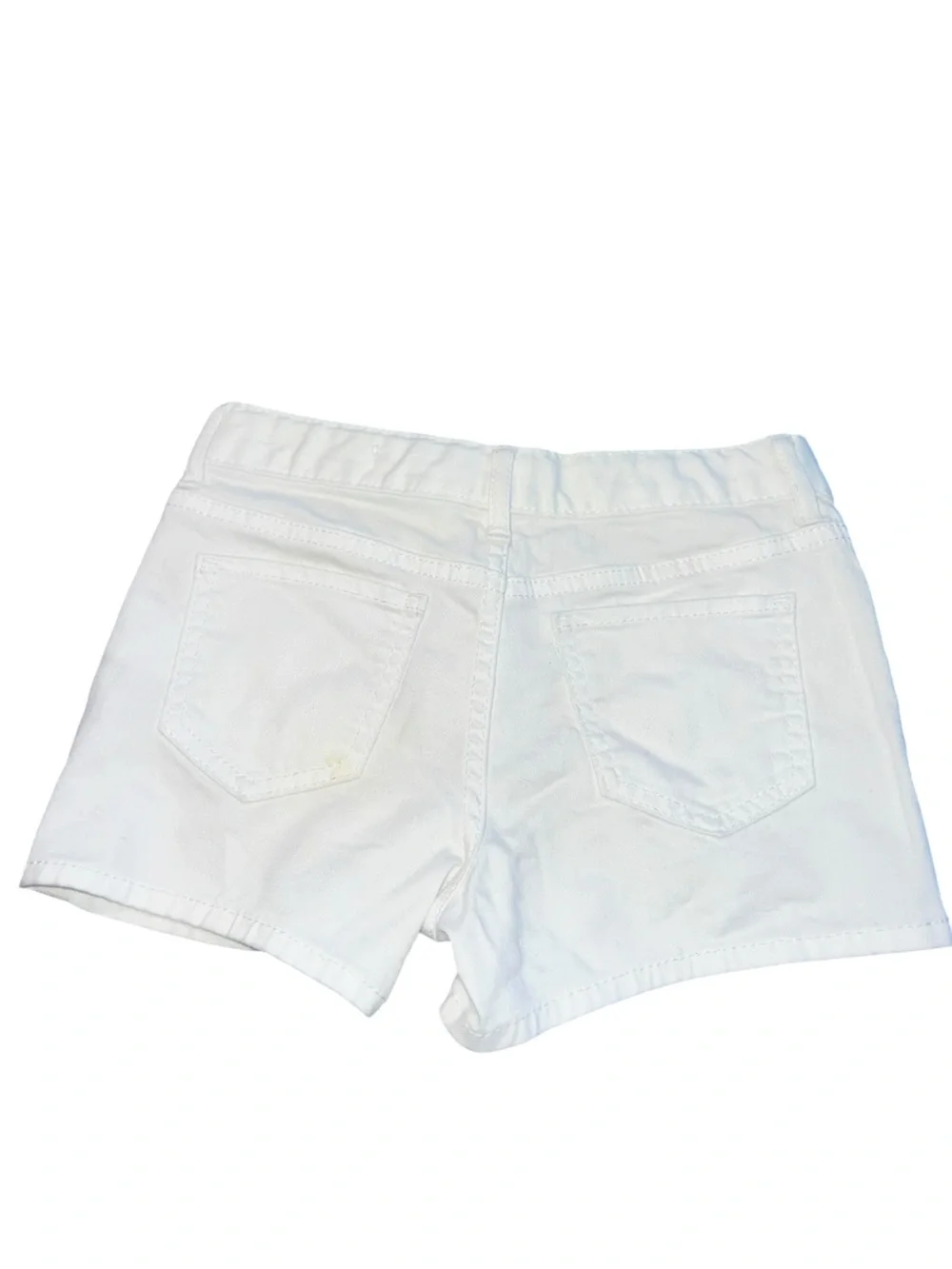 NWT Gap Kids White Denim Shortie Shorts Girls Size 10 Regular